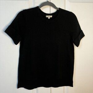 Madewell Shirt Womens Small Waffle Knit Short Sleeve Sweater Top